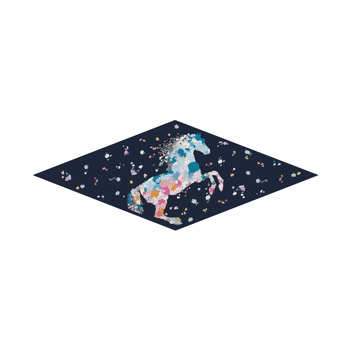 Horse Diamond Silk Scarf