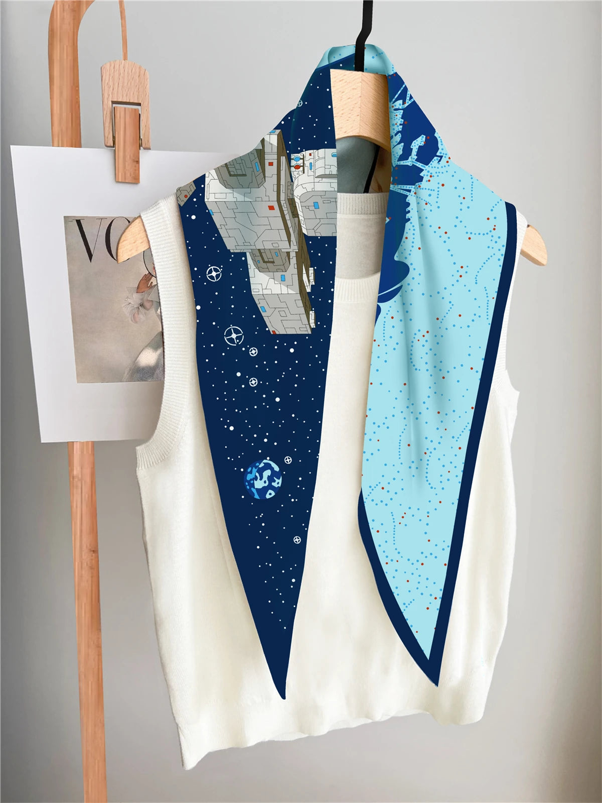 Starship Diamond Silk Scarf