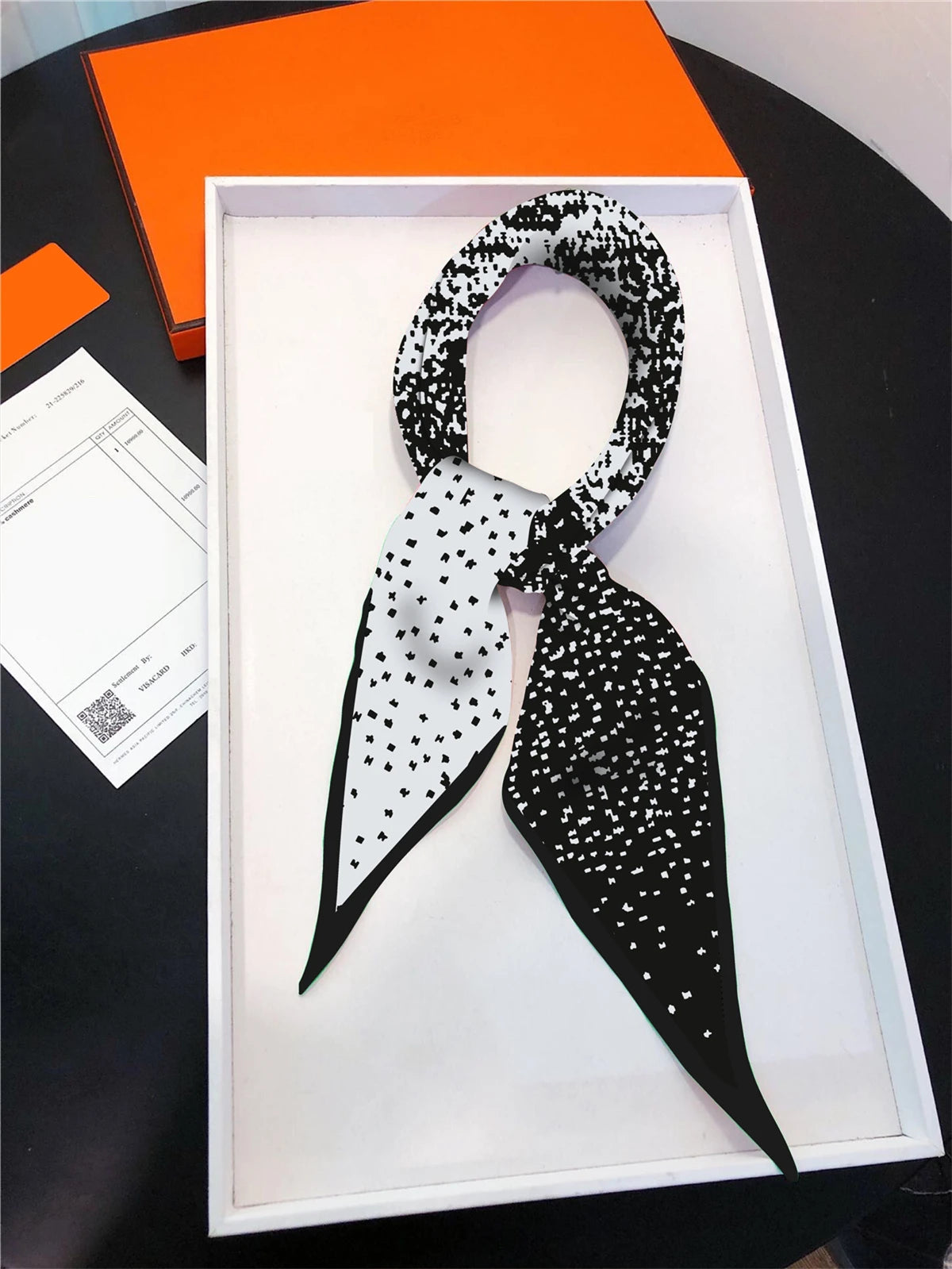 Starsky Splayed Diamond  Silk Scarf