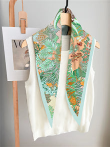 Jungle Zebra Diamond Silk Scarf