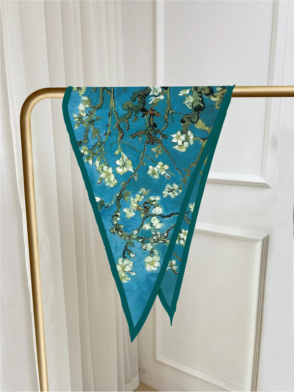 Van Gogh Oil Painting Diamond  Silk Scarf