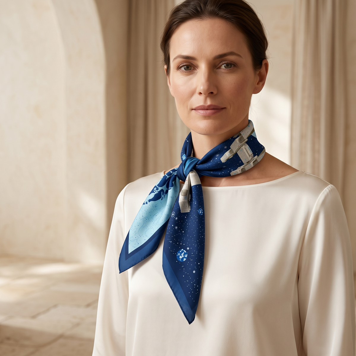 Starship Diamond Silk Scarf
