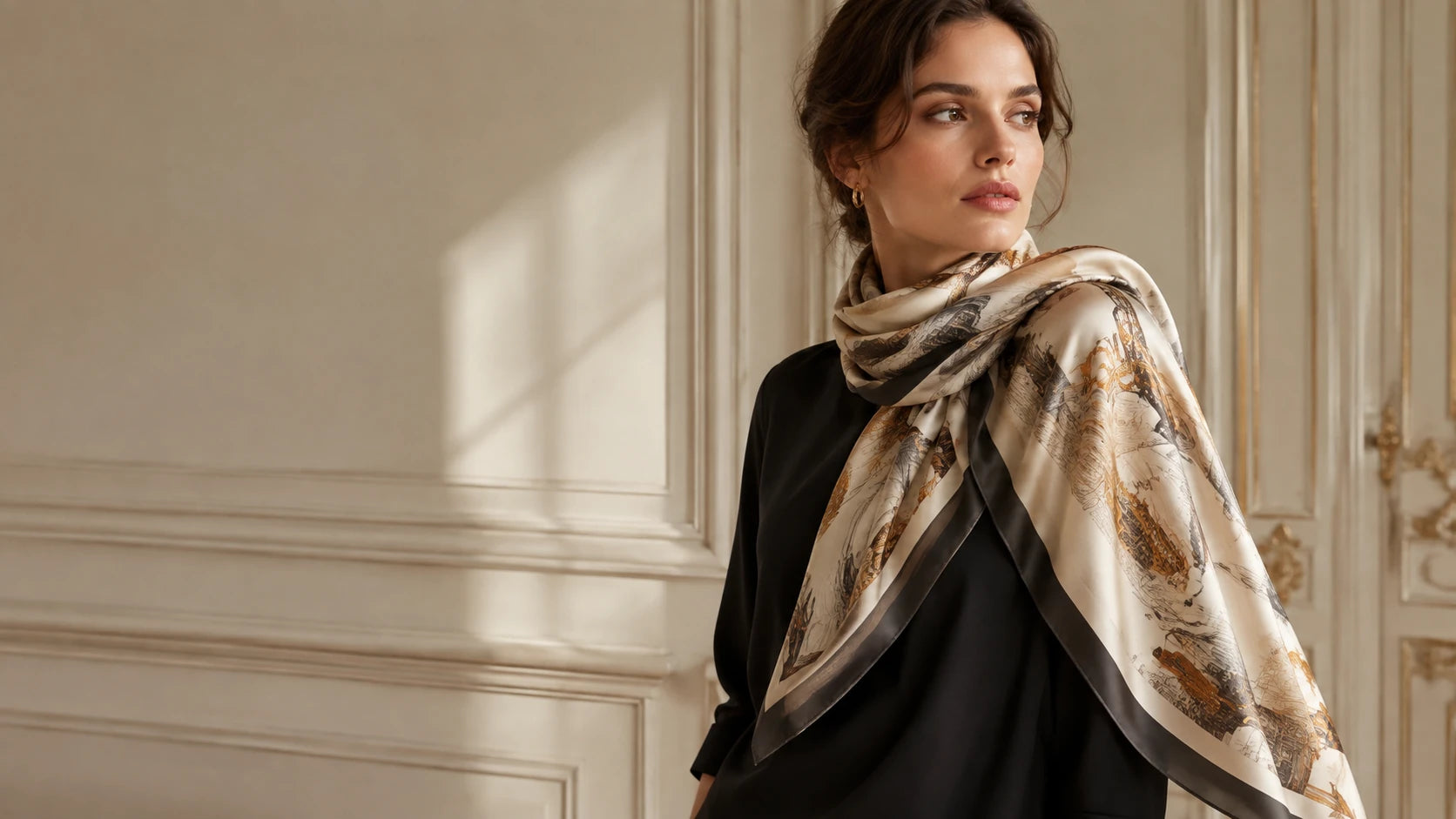 SOIERIE luxury scarf editorial